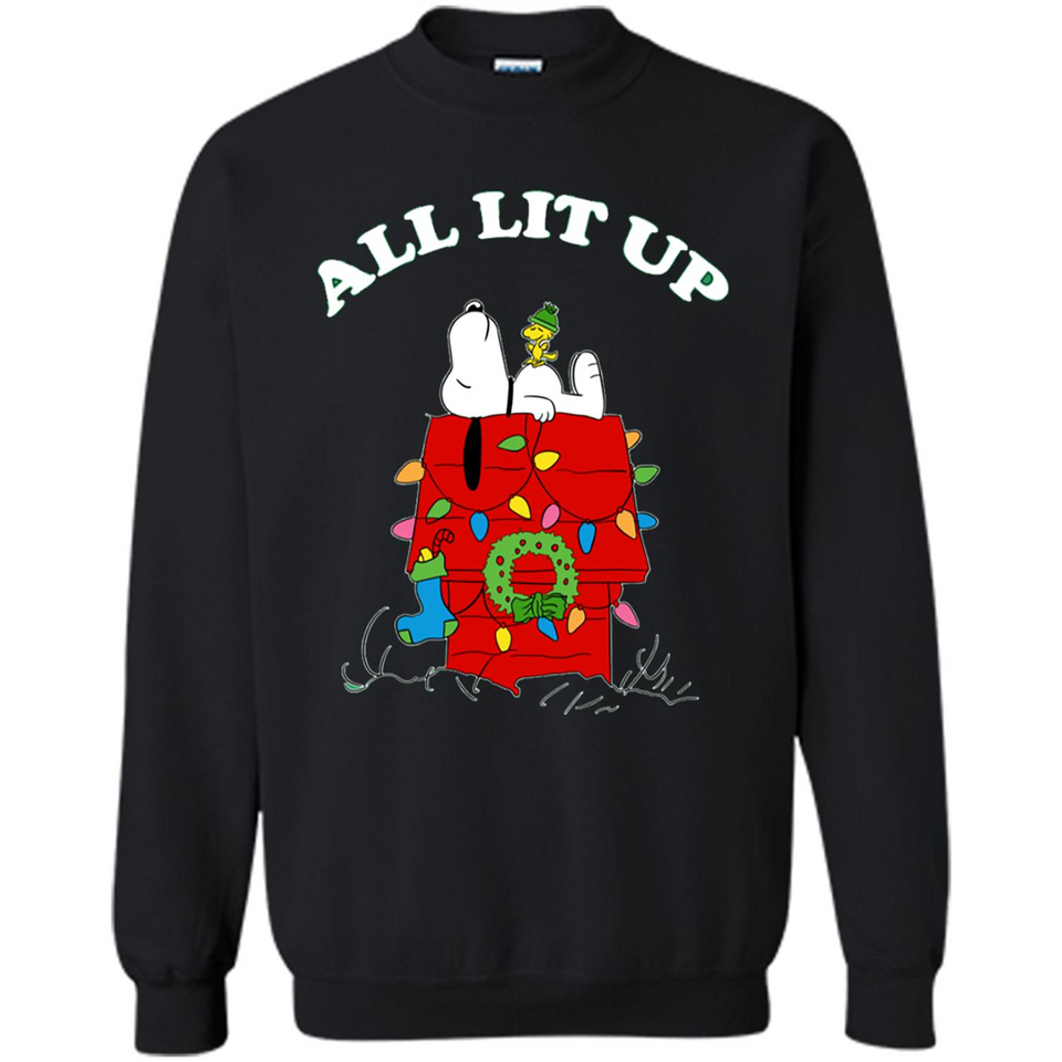 Peanuts By Schulz Snoopy Young Men_s Christmas - Sweatshirt