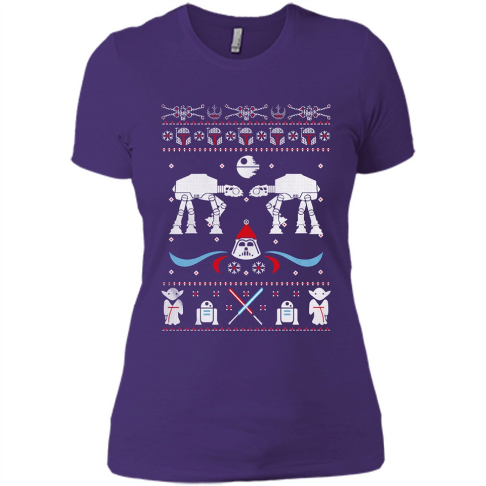 Star Wars Icons Funny Ugly Christmas - Ladies' Boyfriend T-Shirt