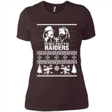 Puro Pinche Raiders Ugly Christmas Sweater - Ladies' Boyfriend T-Shirt