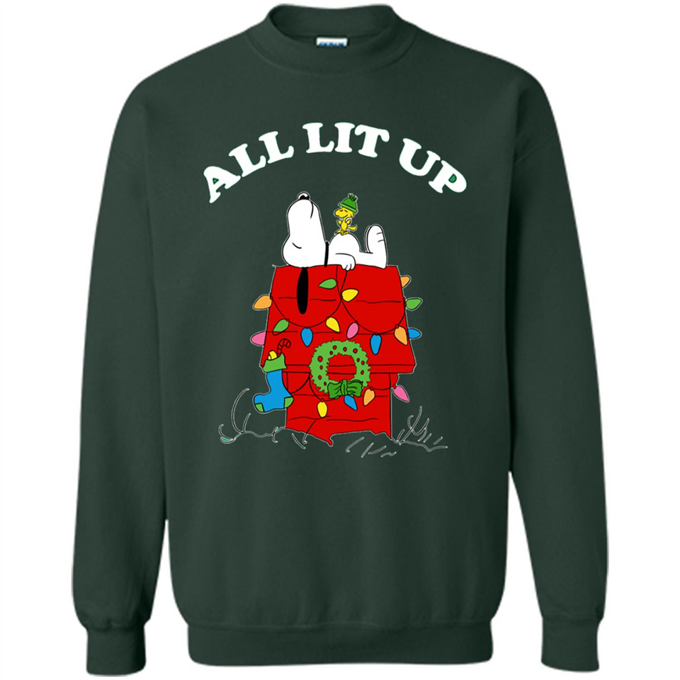 Peanuts By Schulz Snoopy Young Men_s Christmas - Sweatshirt