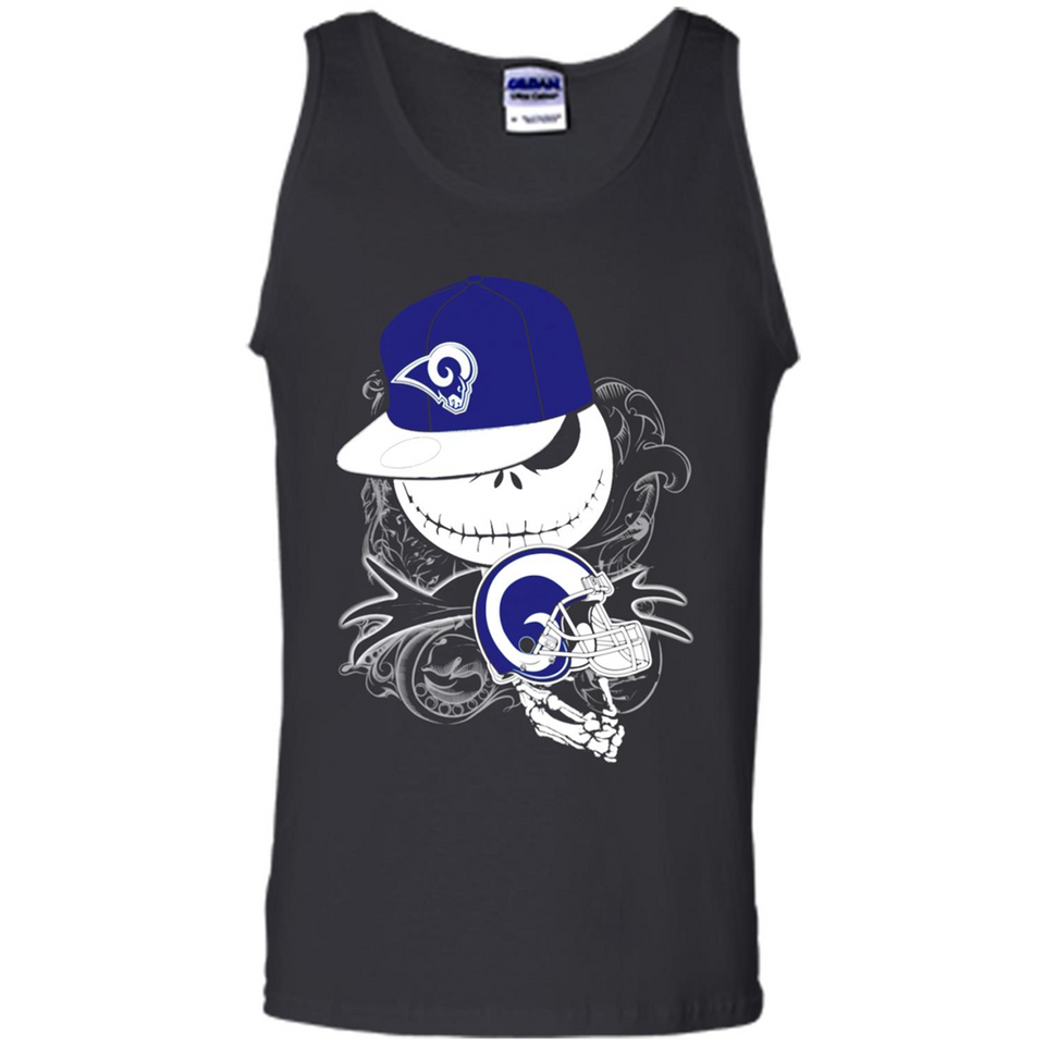 Jack Skellington The Nightmare Before Christmas-Rams Football - Tank Top