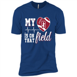 Stanford Cardinal Football My Heart is on that Field - Premium Short Sleeve T-Shirt