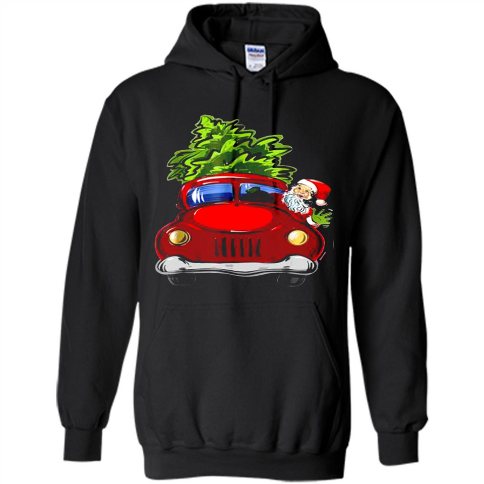 Vintage Santa red Truck Christmas Tree PINGPONG