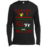 Music Ugly Christmas SweatShirt - Canvas Long Sleeve T-Shirt