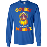 Gobble Til You Wobble Funny Thanksgiving Day Turkey