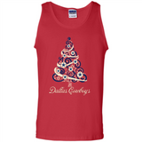Dallas Cowboys NFL Football Team Logo Christmas Tree T-Shirt - Tank Top