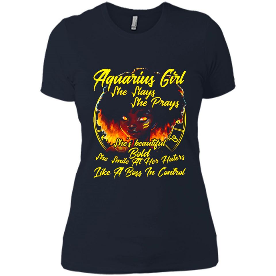 Aquarius Girl She Slays She Prays Zodiac Sign PINGPONG