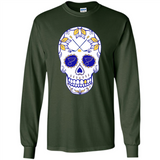 St. Louis Blues Hockey Sugar Skull Day of the Dead