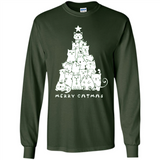 Merry Catmas - Merry Christmas Cat Lover Mug PINGPONG - Long Sleeve T-Shirt