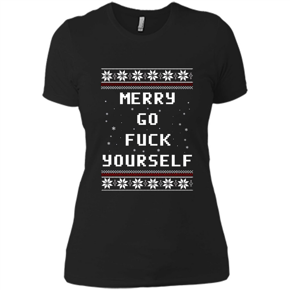 Merry go fuck yourself Christmas sweatshirt PINGPONG
