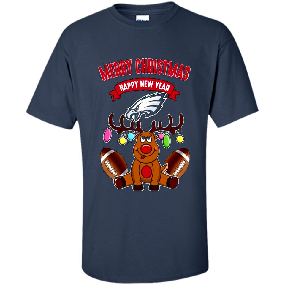 Philadelphia Eagles NFL Reindeer Funny Merry Christmas And Happy New Year