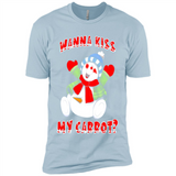 Snowman Wanna Kiss My Carrot Christmas - Premium Short Sleeve T-Shirt