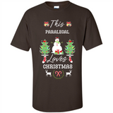 This Paralegal Loves Christmas Tree Shirt with Snowman