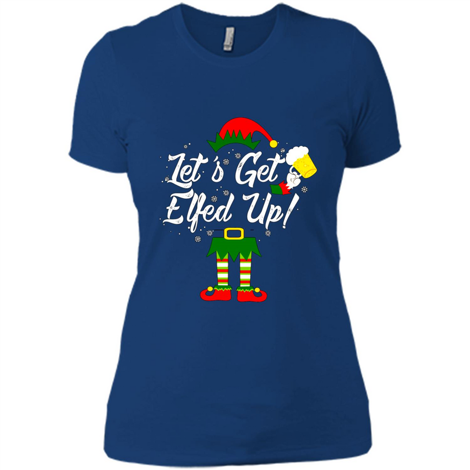 Let's Get Elfed Up Drinking Beer Christmas PINGPONG