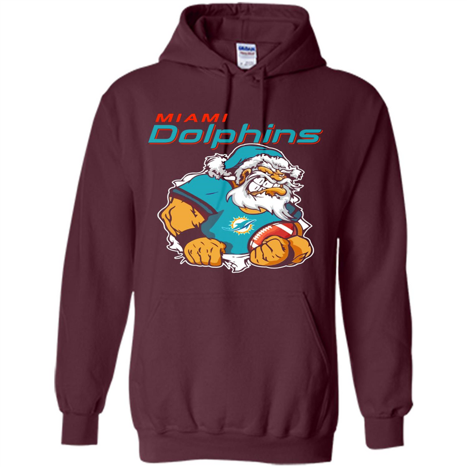 Grumpy Santa Claus Miami Dolphins Football Team PINGPONG