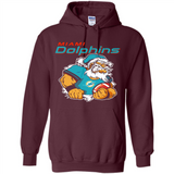 Grumpy Santa Claus Miami Dolphins Football Team PINGPONG