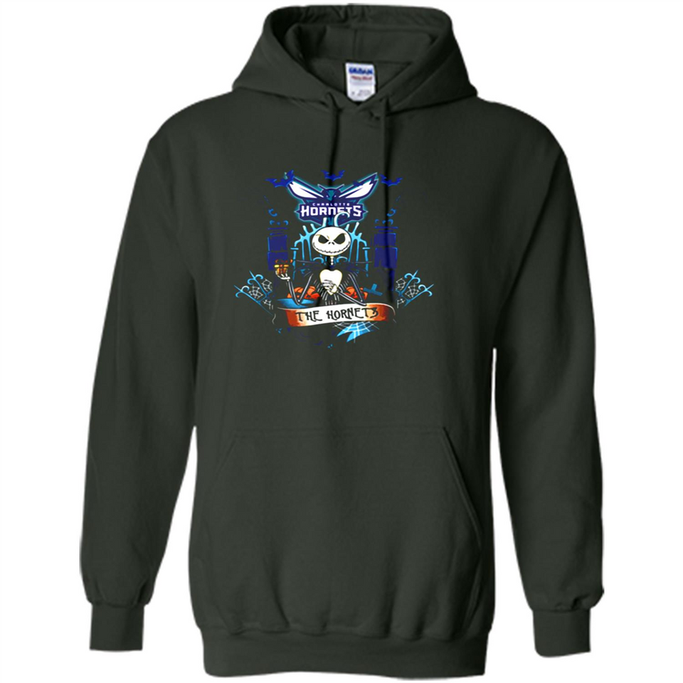 Charlotte Hornets Halloween The Nightmare Before Christmas - Hoodie