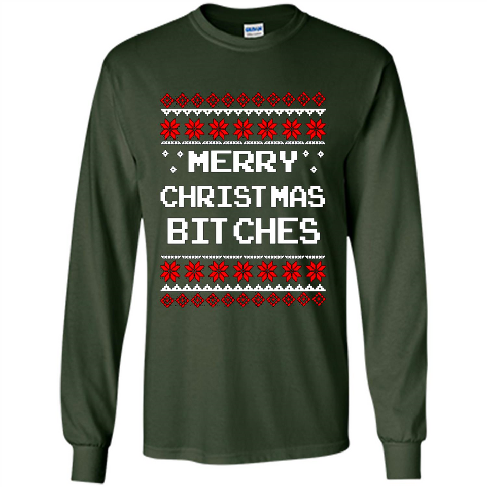Merry Christmas Bitches ugly sweatshirt PINGPONG