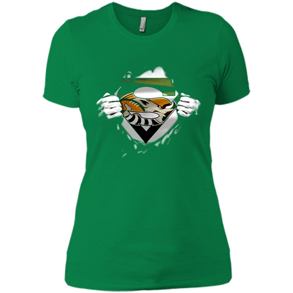 Cleveland Browns And Superman Fans - Ladies' Boyfriend T-Shirt