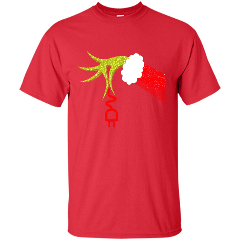 Funny Grinch Hand Holding Electrician Ornament Christmas PING PONG