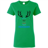 Busch Reinbeer Funny Beer Reindeer Christmas Sweatshirt - Ladies Short-Sleeve