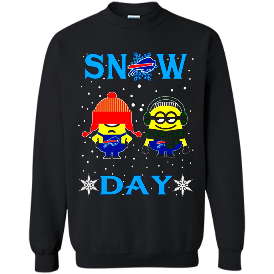 Snow Day Shirt For Buffalo Bills Vs Minion Fans pingpong