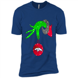 GRINCH HAND HOLDING DENVER BRONCOS GLITTER CHRISTMAS PINGPONG