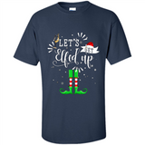 Let's Get Elfed Up Funny Drinking Wine Christmas Elf PINGPONG