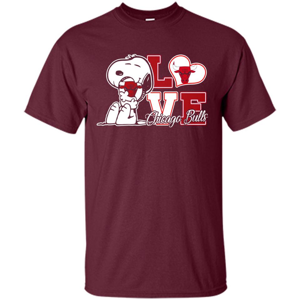 Snoopy loves NBA Chicago Bulls - Shirt