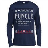 Mens Christmas Funcle Definition - Canvas Long Sleeve T-Shirt