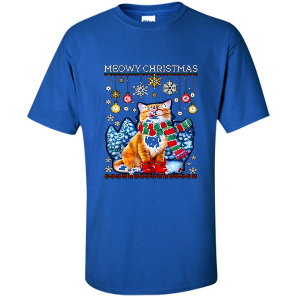 Meowy Christmas Ugly Funny Cats Lover PINGPONG