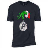 Amazing shirt San Antonio Spurs Glitter Grinch Monogram Ornament Christmas Gift - Premium Short Sleeve T-Shirt