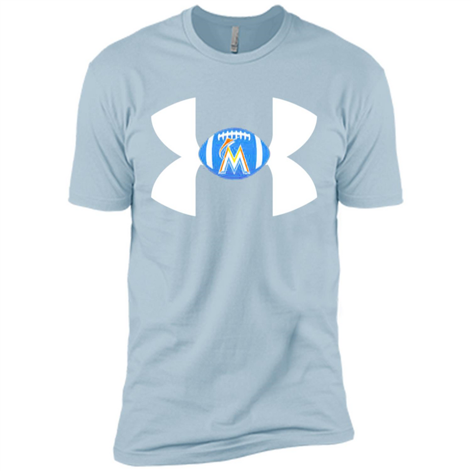 Miami Marlins Under Armour Logo - Premium Short Sleeve T-Shirt