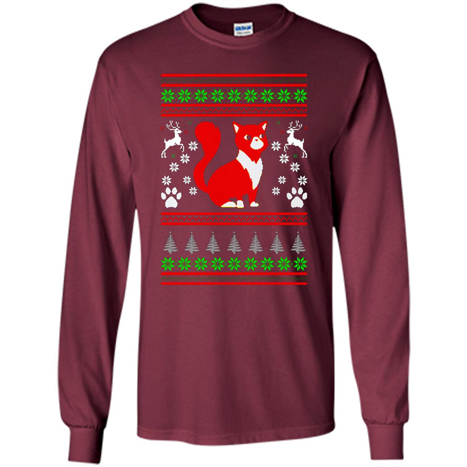 Christmas Ugly Sweater CUTE CATS UGLY CHRISTMAS SWEATERS - Long Sleeve T-Shirt