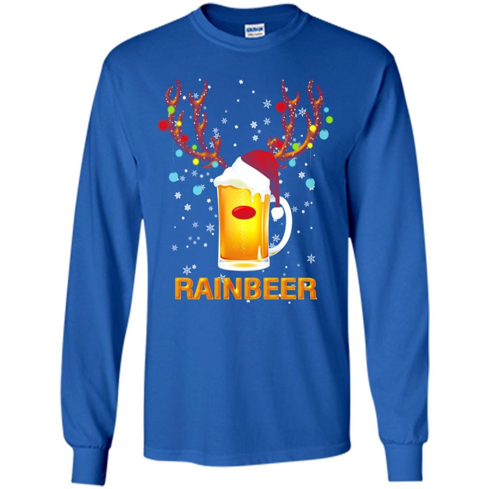 Rainbeer Funny Reindeer Beer Lover