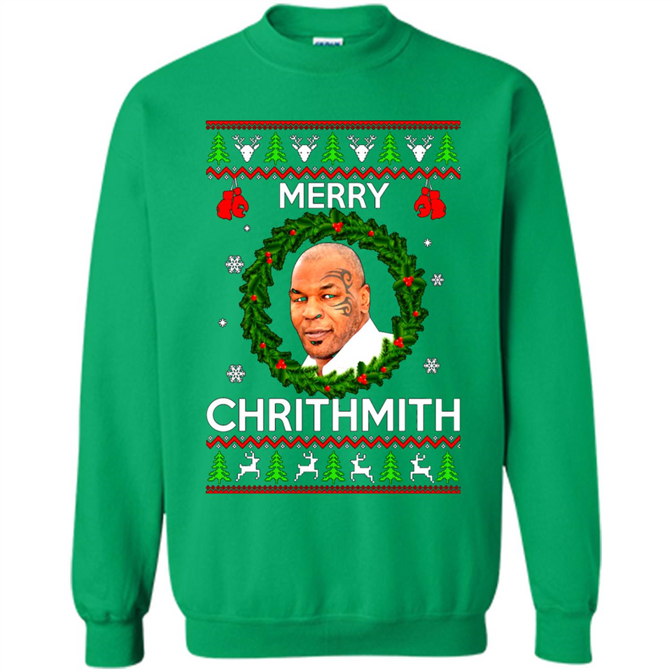 Mike Tyson Merry Chritmith Christmas Sweatshirt PINGPONG