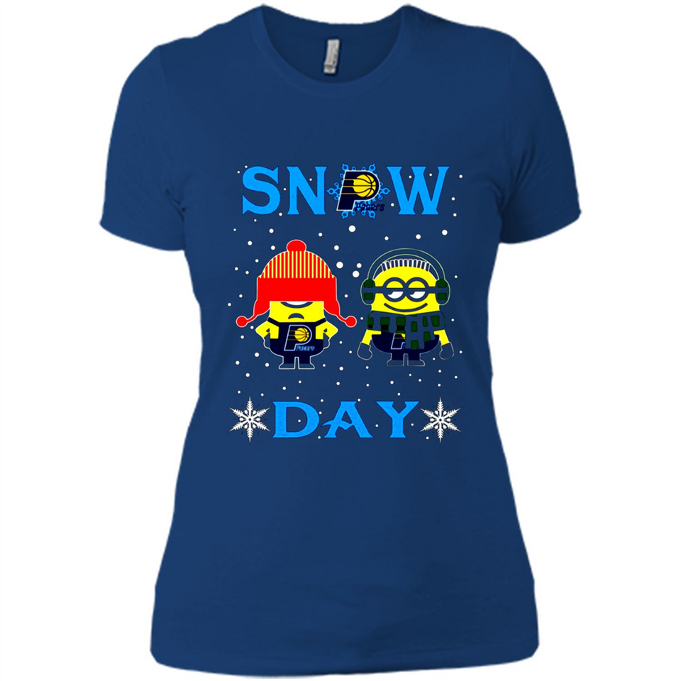 Snow Day Shirt For Indiana Pacers Vs Minion Fans pingpong