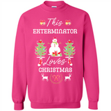 This Exterminator Loves Christmas Tree Shirt with Snowman