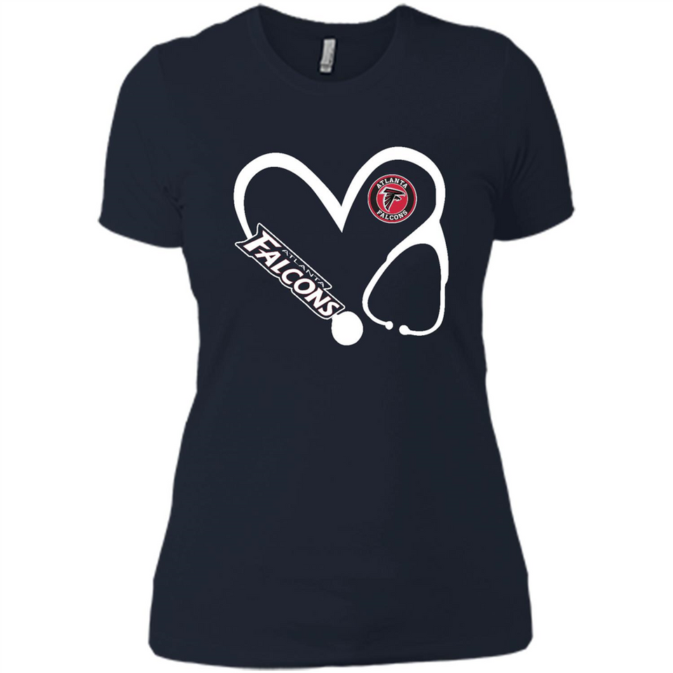 Stethoscope Heart Love Atlanta Falcons For Football Lovers