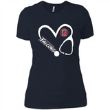 Stethoscope Heart Love Atlanta Falcons For Football Lovers
