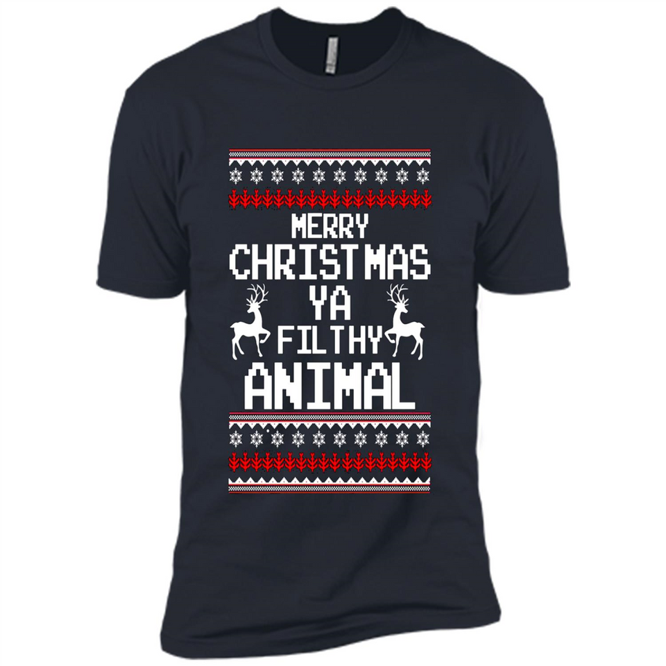 Merry Christmas ya filthy animal ulgy sweater PINGPONG
