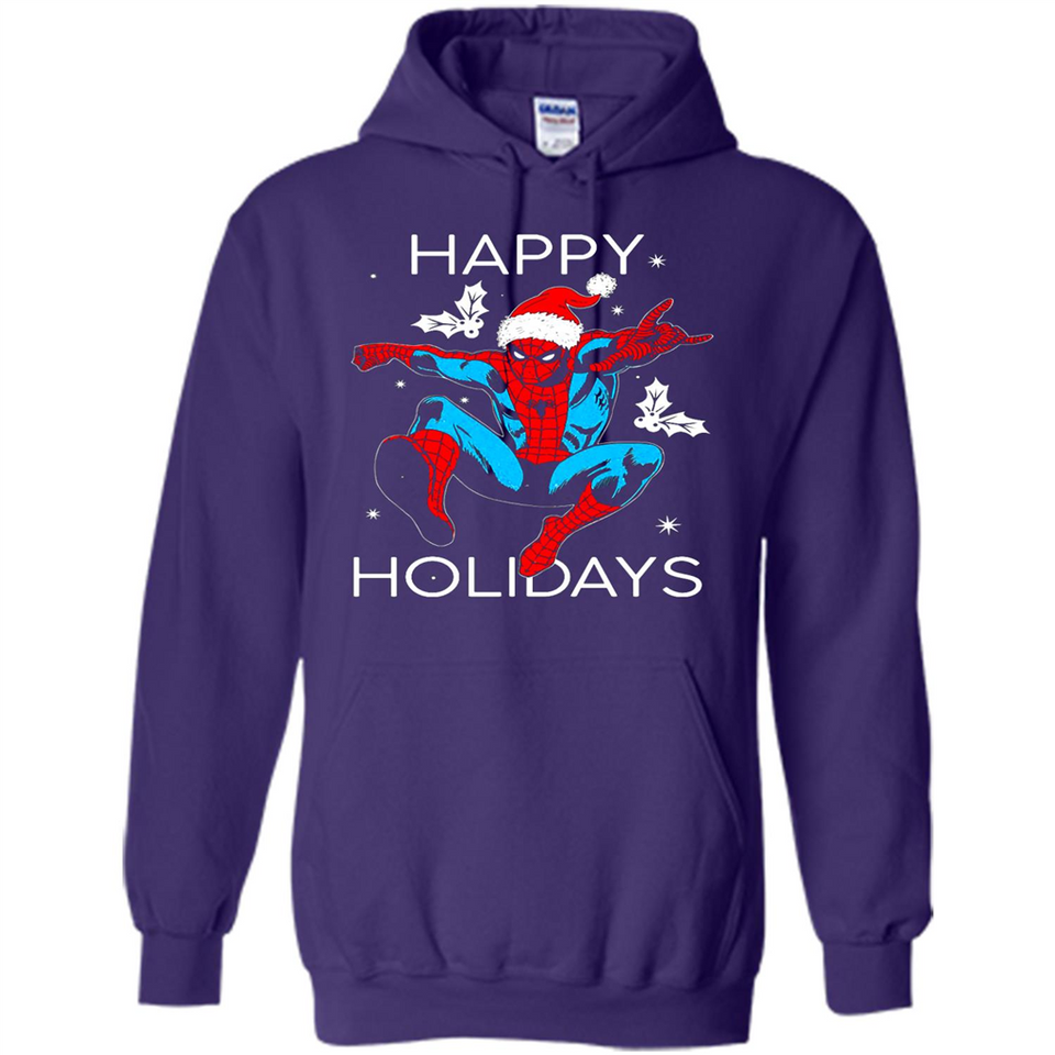 Marvel Spider Man Happy Holidays Santa Christmas Mug PINGPONG - Hoodie