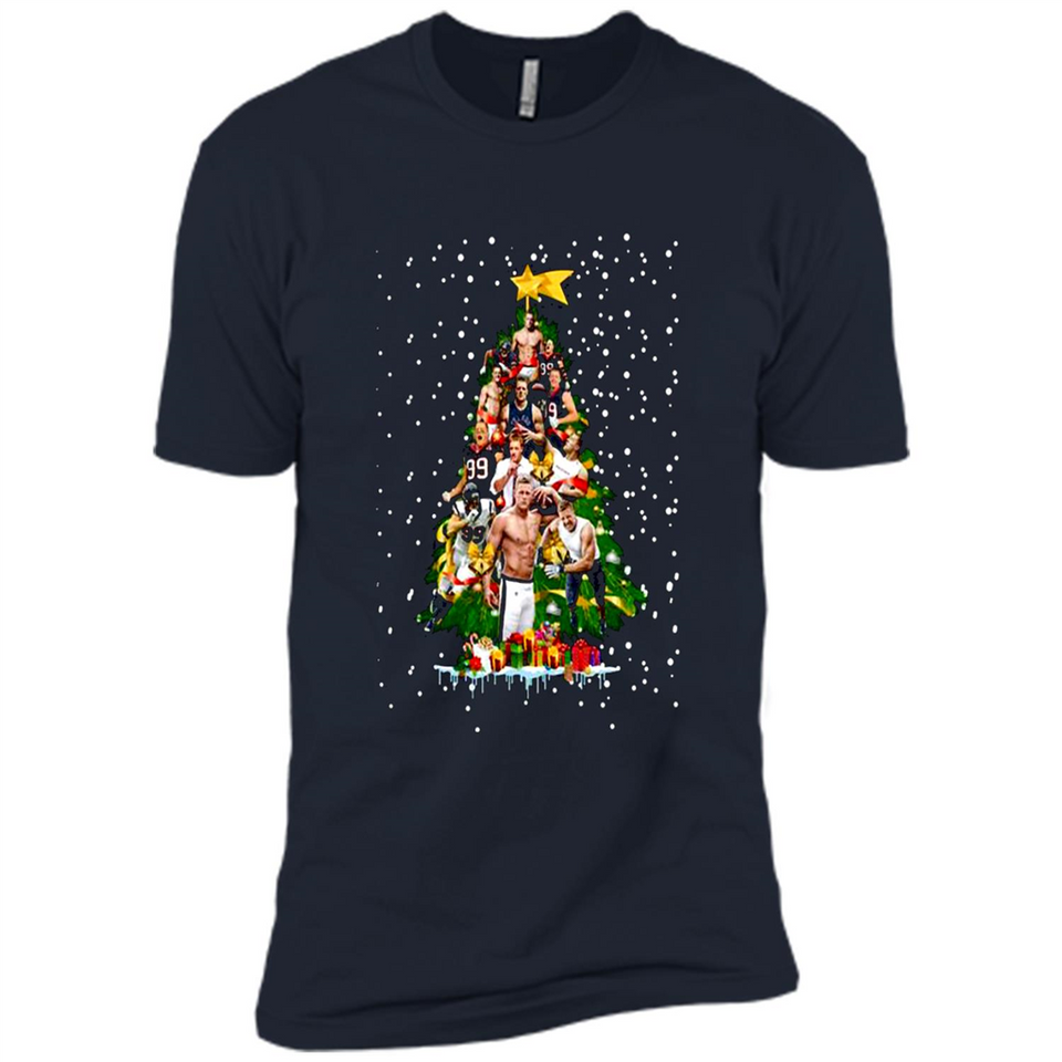 J.J. Watt Christmas Tree ugly sweater PINGPONG