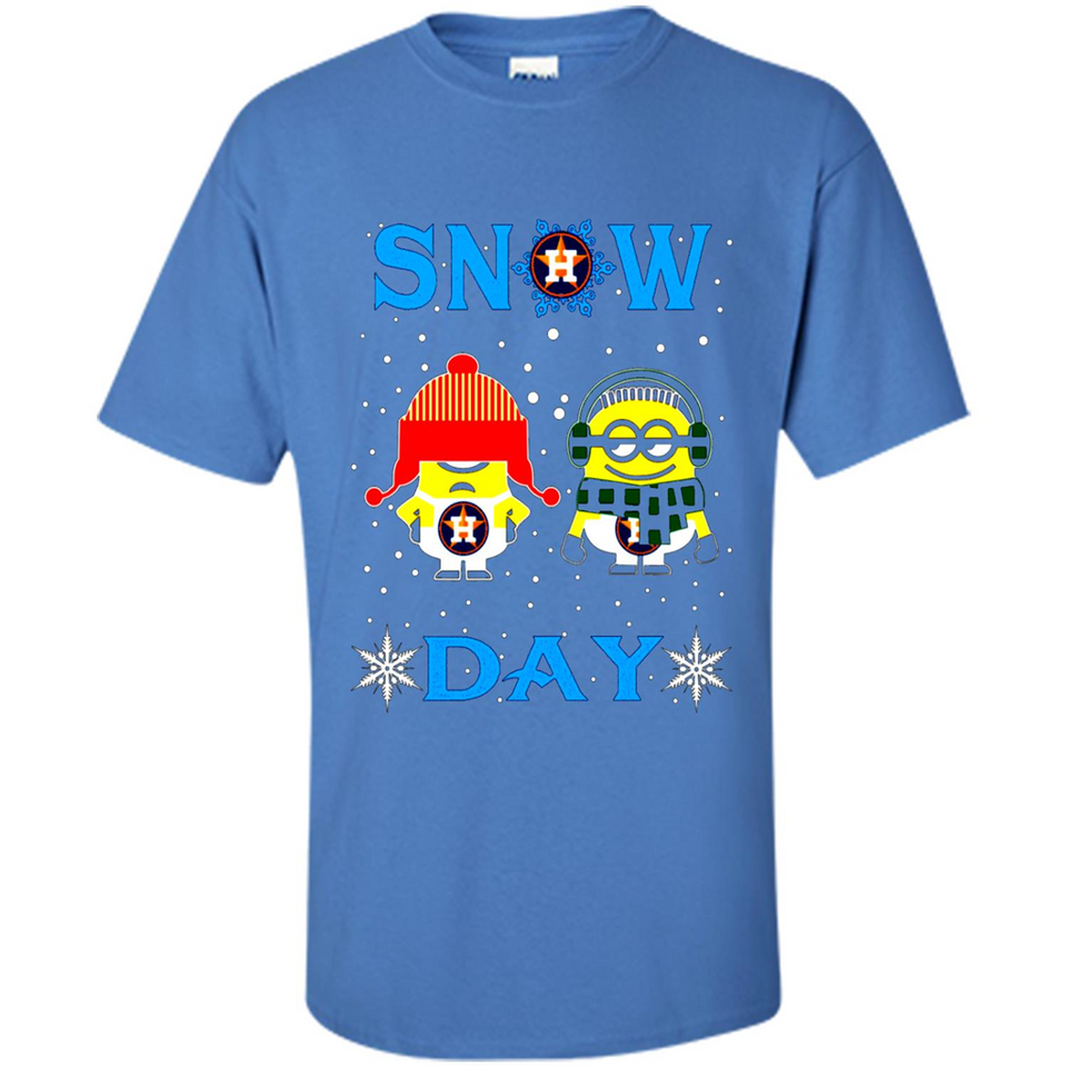 Snow Day Shirt For Houston Astros Vs Minion Fans pingpong