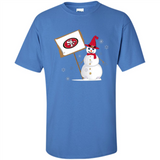 San Francisco 49ers Snowman Funny