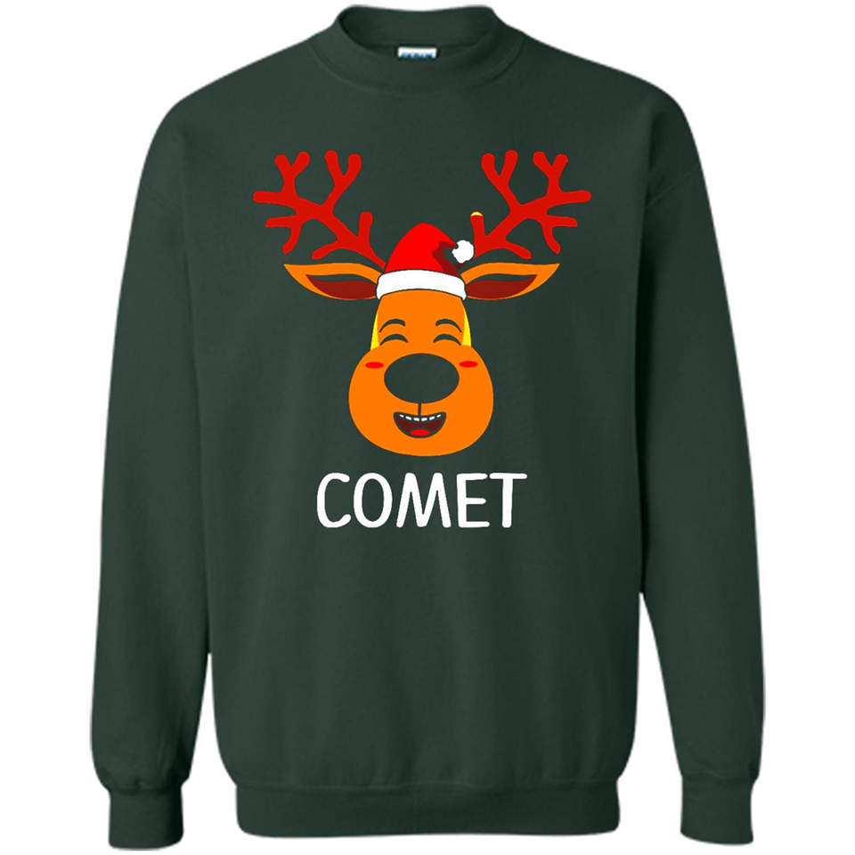 Comet Santa Claus Funny Xmas Holiday T-Shirt - Sweatshirt