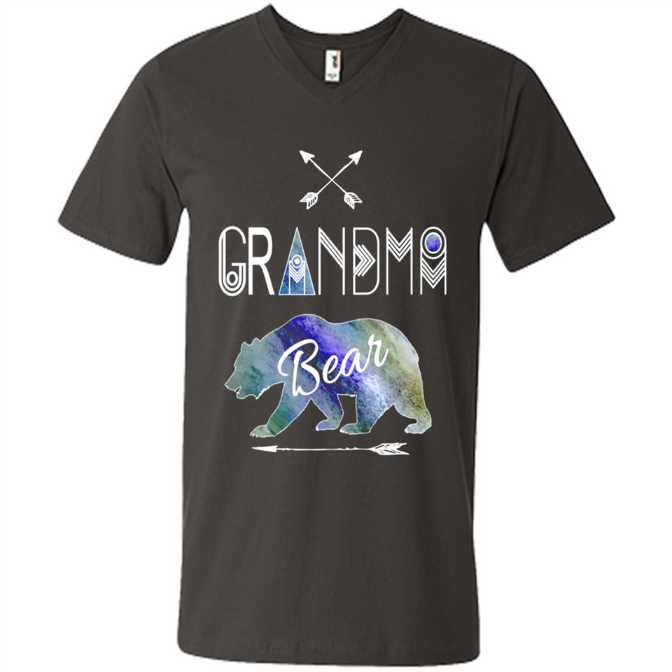 Grandma Bear Shirt Tribal Family Vacation & Camping Tee - Men's V-Neck