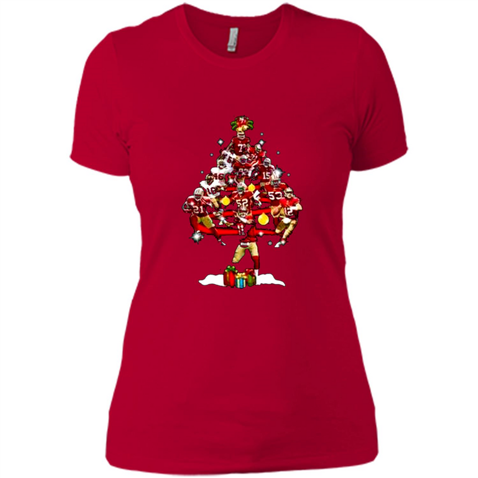 San Francisco 49ers Players Christmas Tree PINGPONG