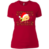 TACO Santa Hat Ugly Christmas shirt Ladies' Boyfriend