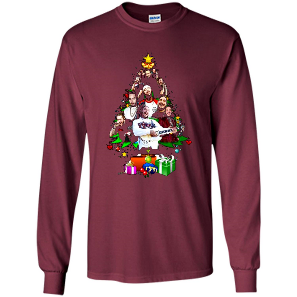 Post Malone Christmas Tree Sweater PINGPONG